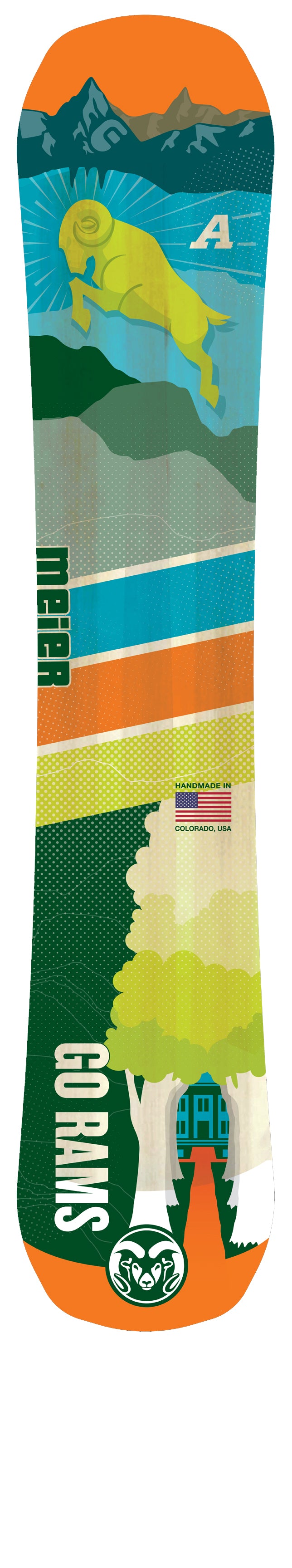 Colorado State University Custom Snowboard