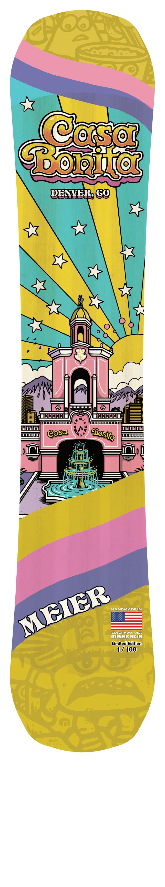 Casa Bonita Wall Art - Snowboard