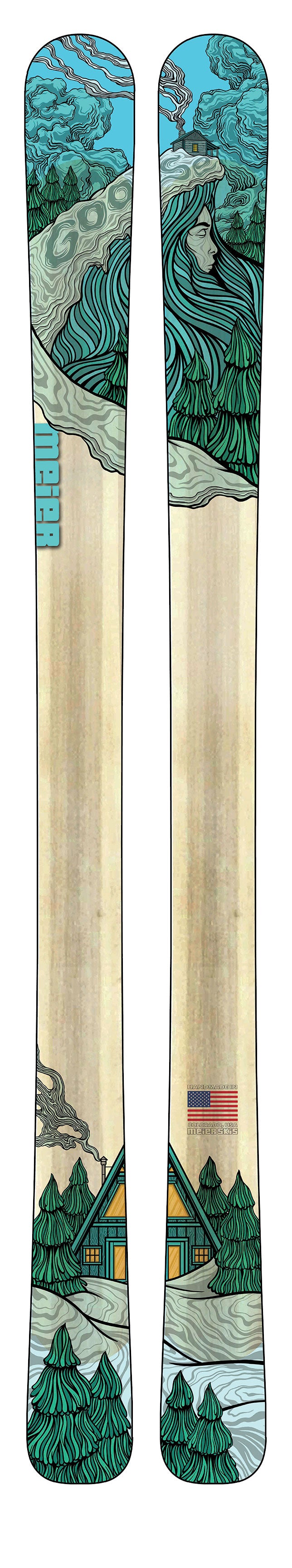 Goose Custom Wall Art - Skis