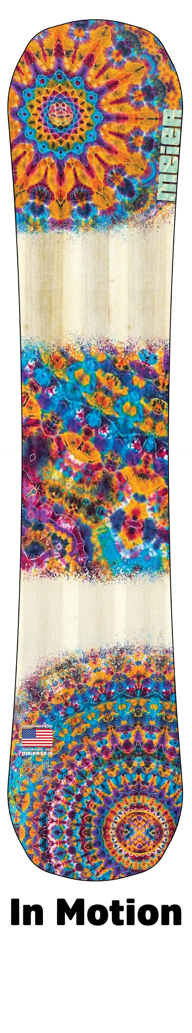 Dyein Man Tie Dyes Custom Snowboard Series | Worldwide Shipping
