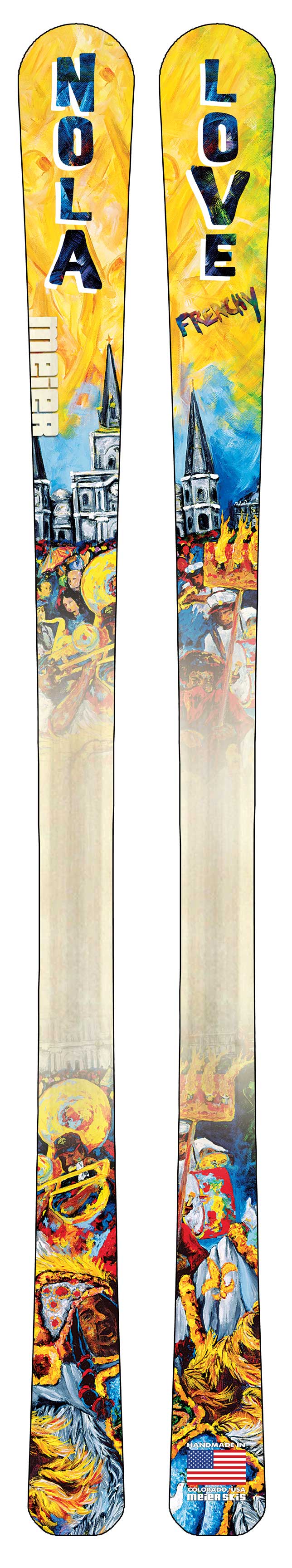 Frenchy Custom Wall Art - Skis