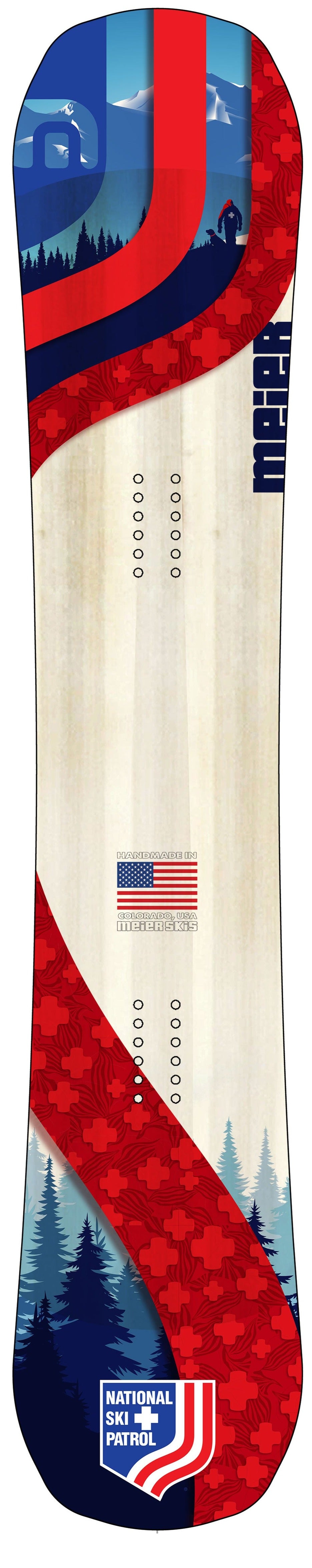 National Ski Patrol Custom Snowboard