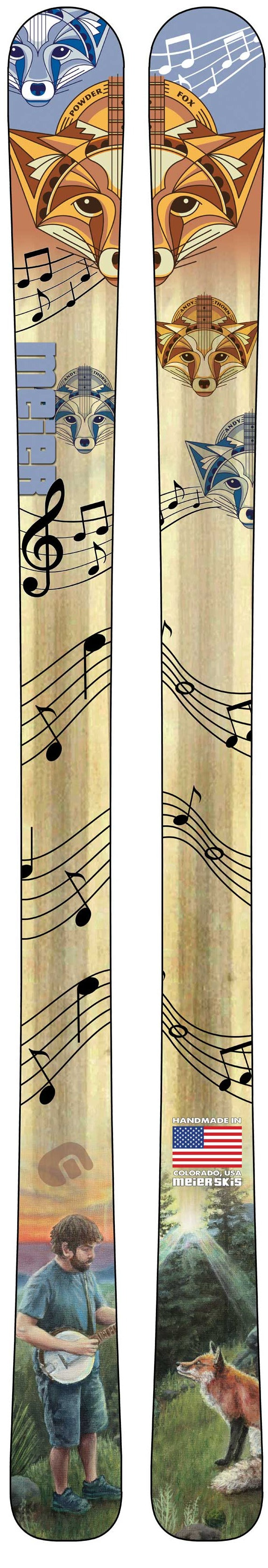 Powder Fox Custom Ski | Worldwide Shipping Available - Meier Skis