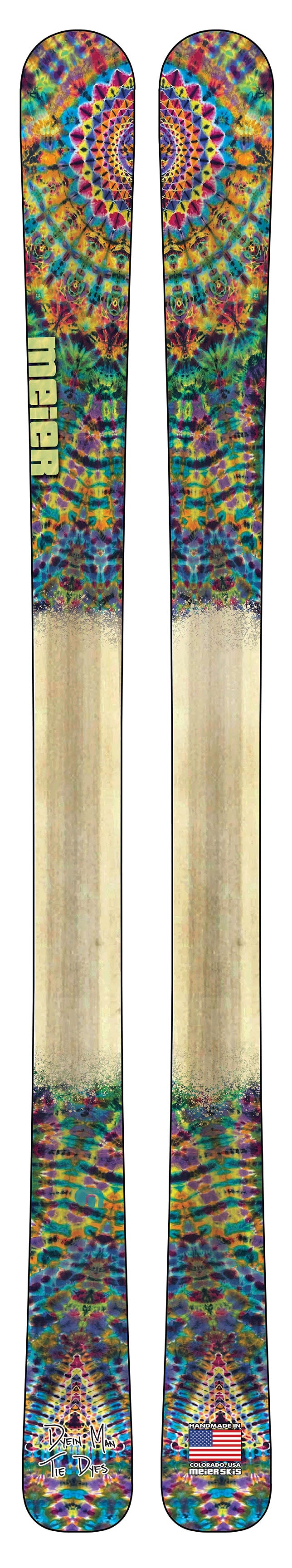 Alpenglow | Dyein Man Tie Dyes Custom Skis