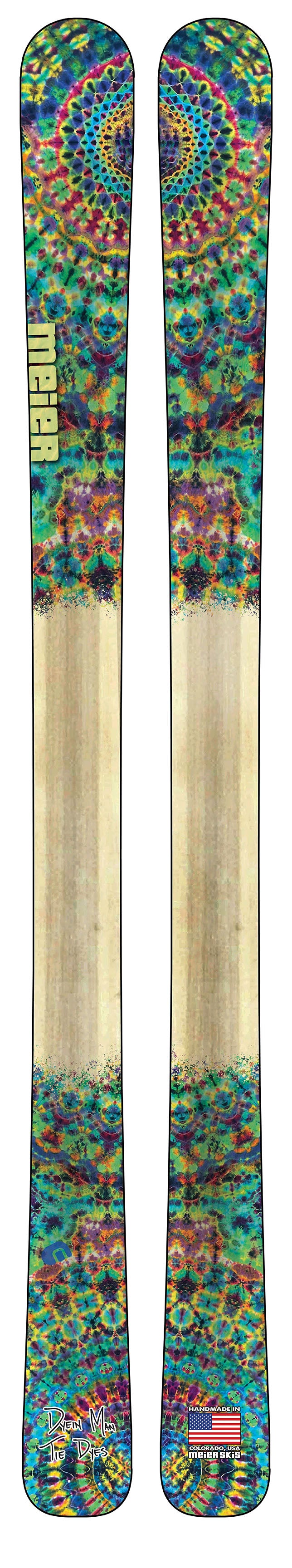 Water Song | Dyein Man Tie Dyes Custom Skis