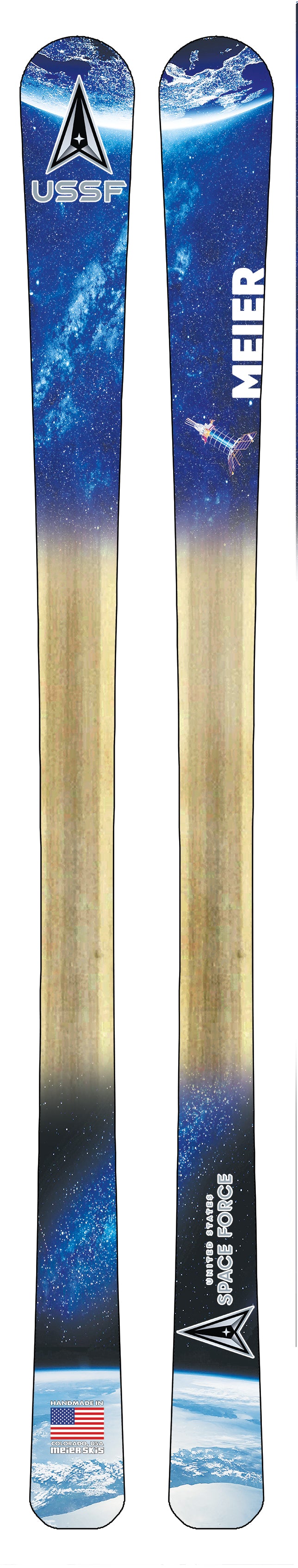 Space Force Custom Skis