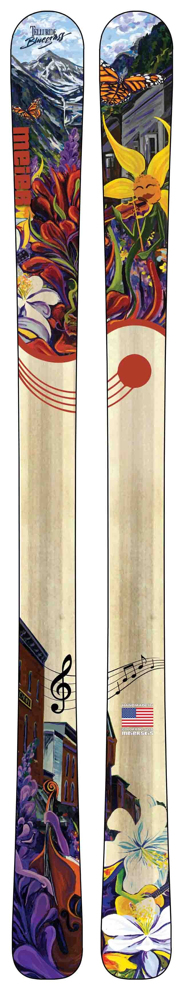 2026 Telluride Bluegrass | Festival Poster Custom Skis - Meier Skis