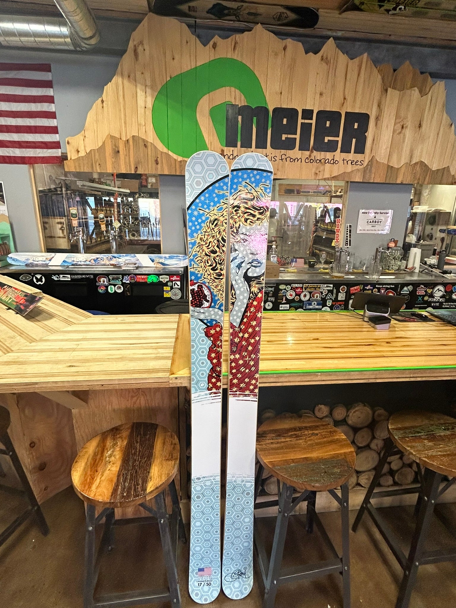 Chuck Sperry Wall Art - Skis | Worldwide Shipping Available