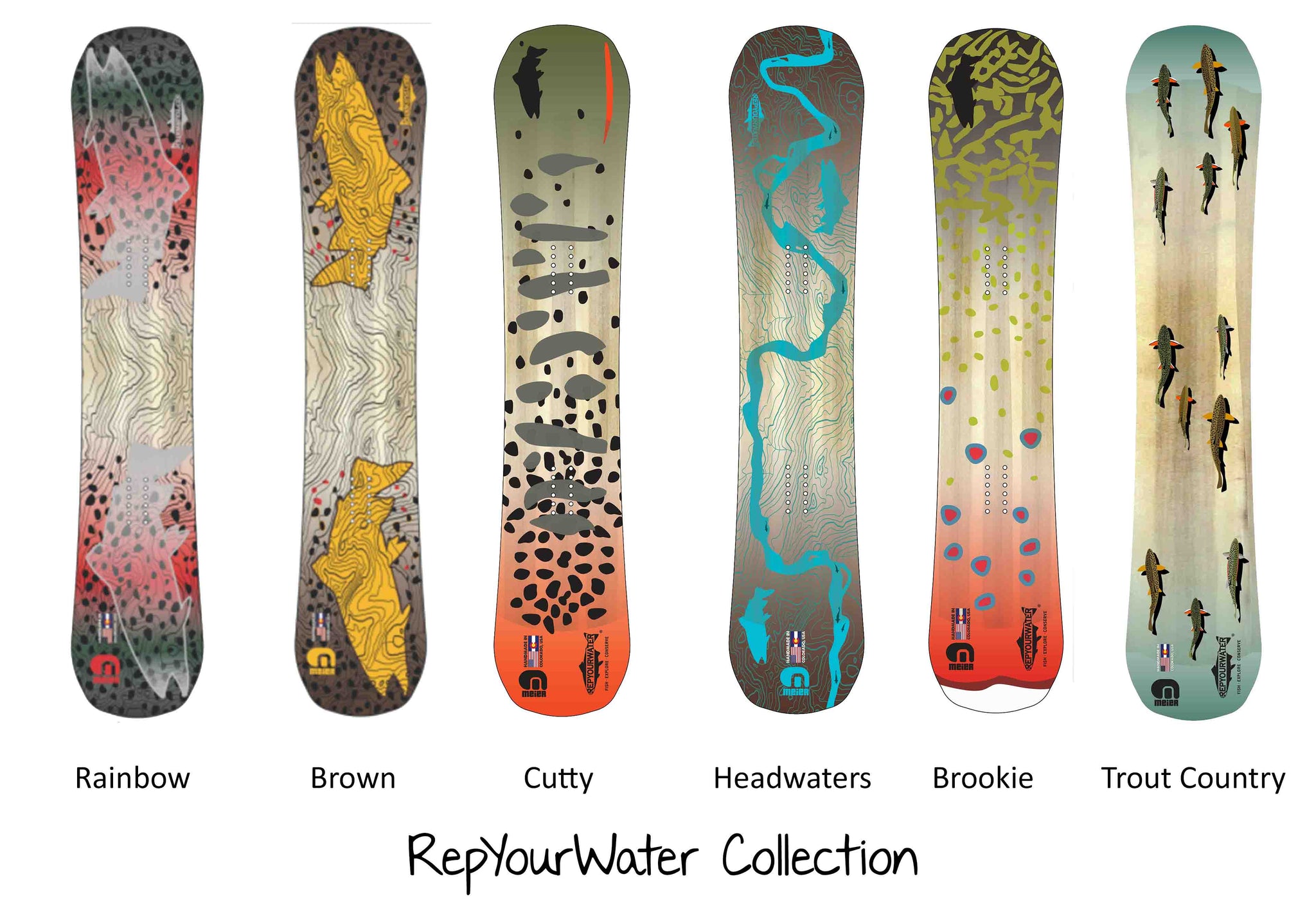 Rainbow Snowboard - RepYourWater Collection - Meier Skis