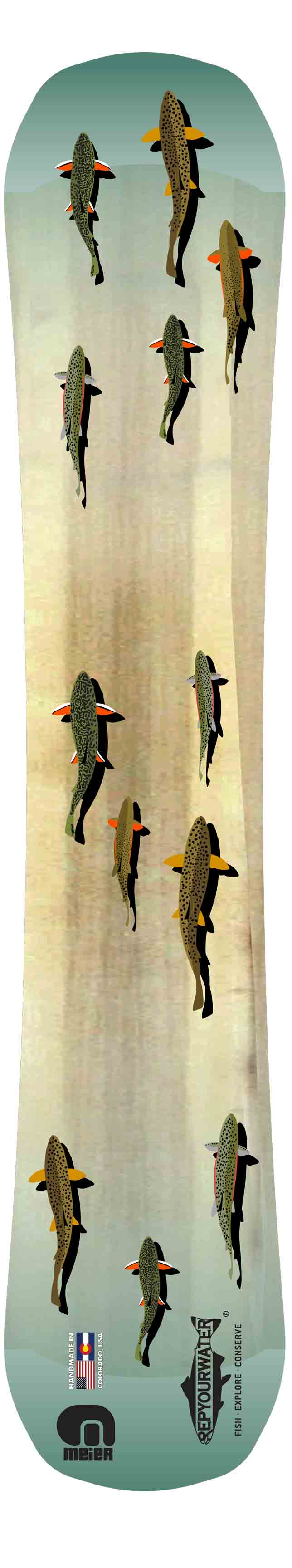 Trout Country Snowboard - RepYourWater Collection - Shop Online