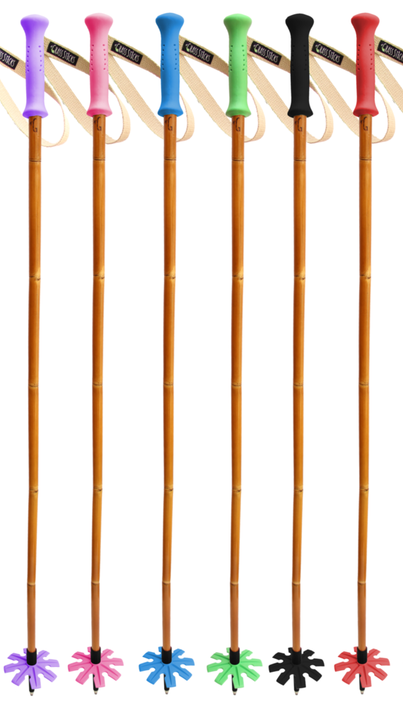 Custom, Handmade Bamboo Ski Poles