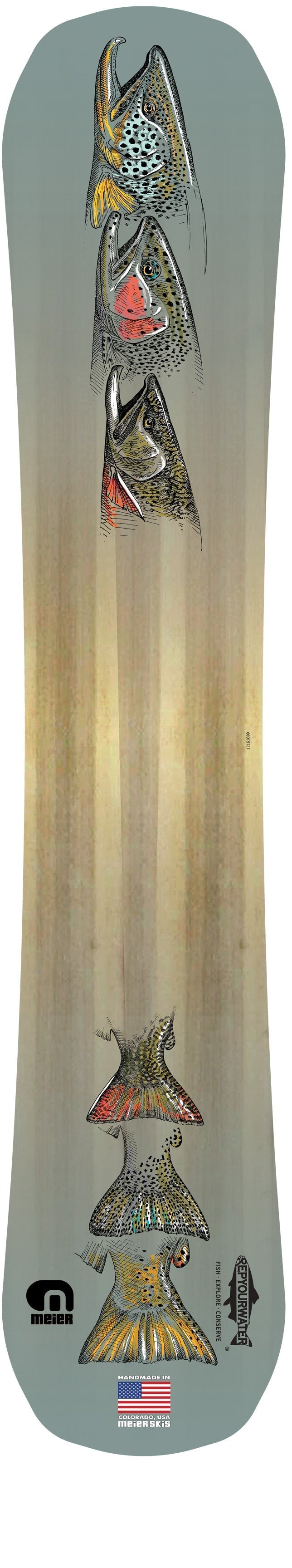 Heads or Tails Snowboard - RepYourWater Collection