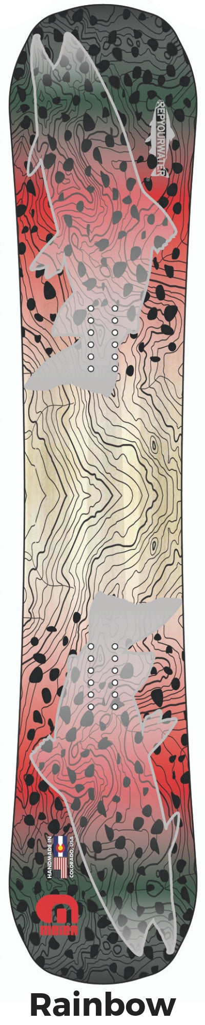 Rainbow Snowboard - RepYourWater Collection