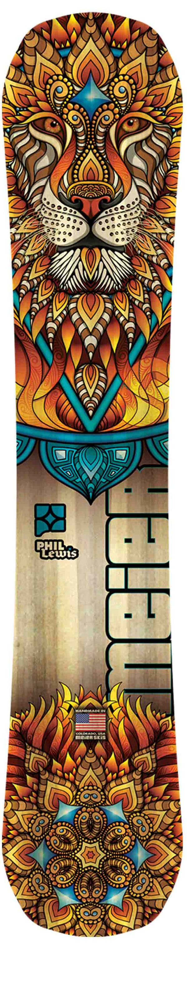 MOSS PLAY BLACKS 約145cm ライオンデザイン スノーボード Lion by Phil Lewis | Custom Made in USA Snowboard - Meier Skis