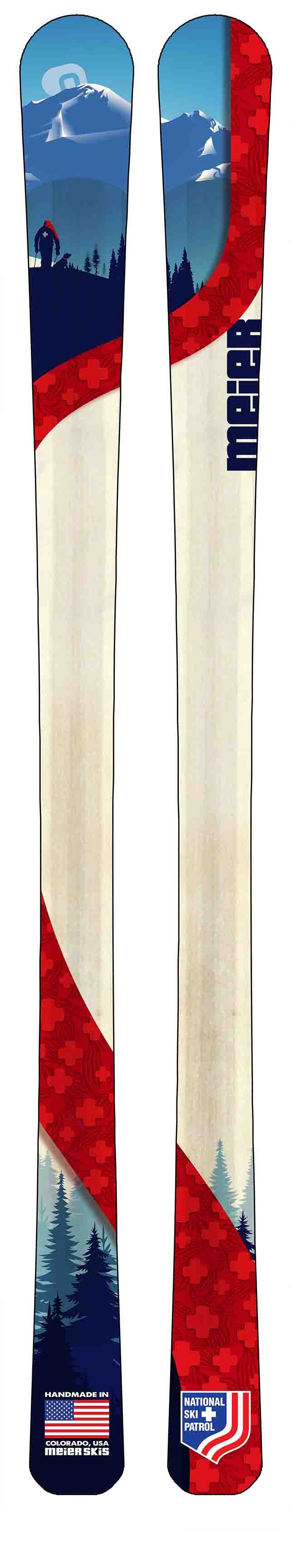 National Ski Patrol Custom Ski