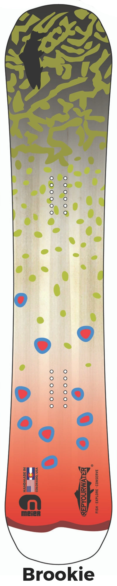 Brookie Snowboard - RepYourWater Collection